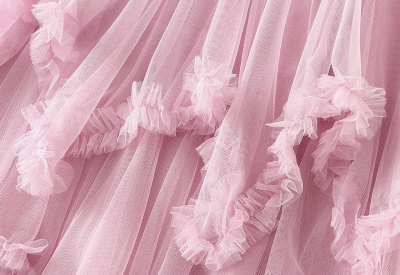 Handkerchief Layers Tulle Midi Skirt Ten Colours