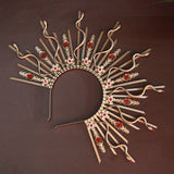 Medusa Crystal Snake Halo Crown Cosplay Hairband Goddess Hair Jewellery