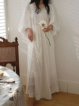 Women Pure Cotton Country Victorian Nightgowns Long Nightie
