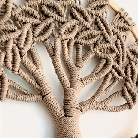 Tree of Life Macrame Wall Hanging Handmade Woven Boho Home Wall Decor