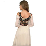 Meadow's Renaissance Lace Up Boned Floral Corset