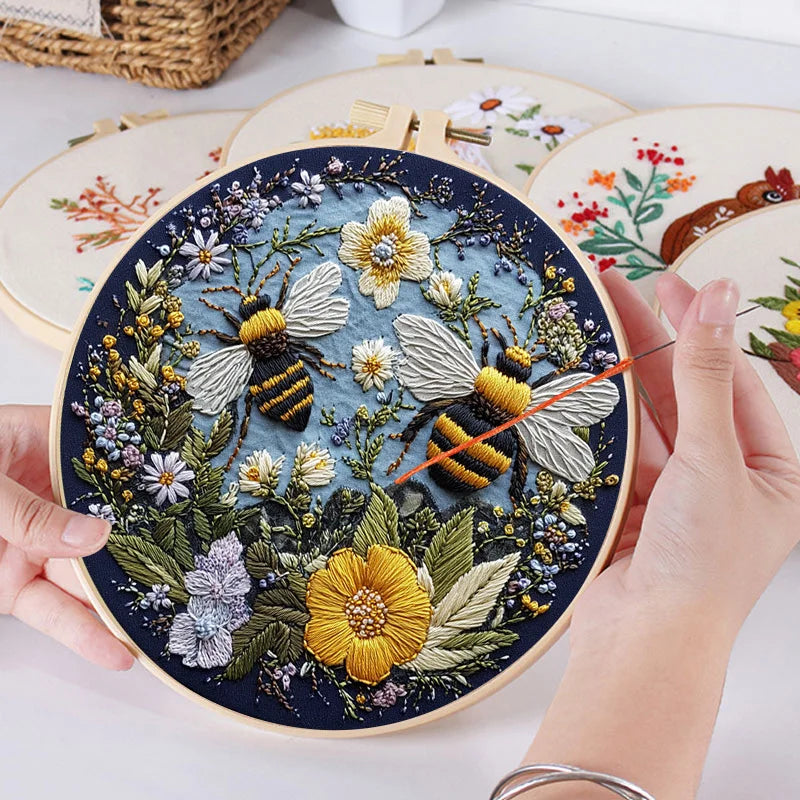 Bee Embroidery Kits DIY Crafts