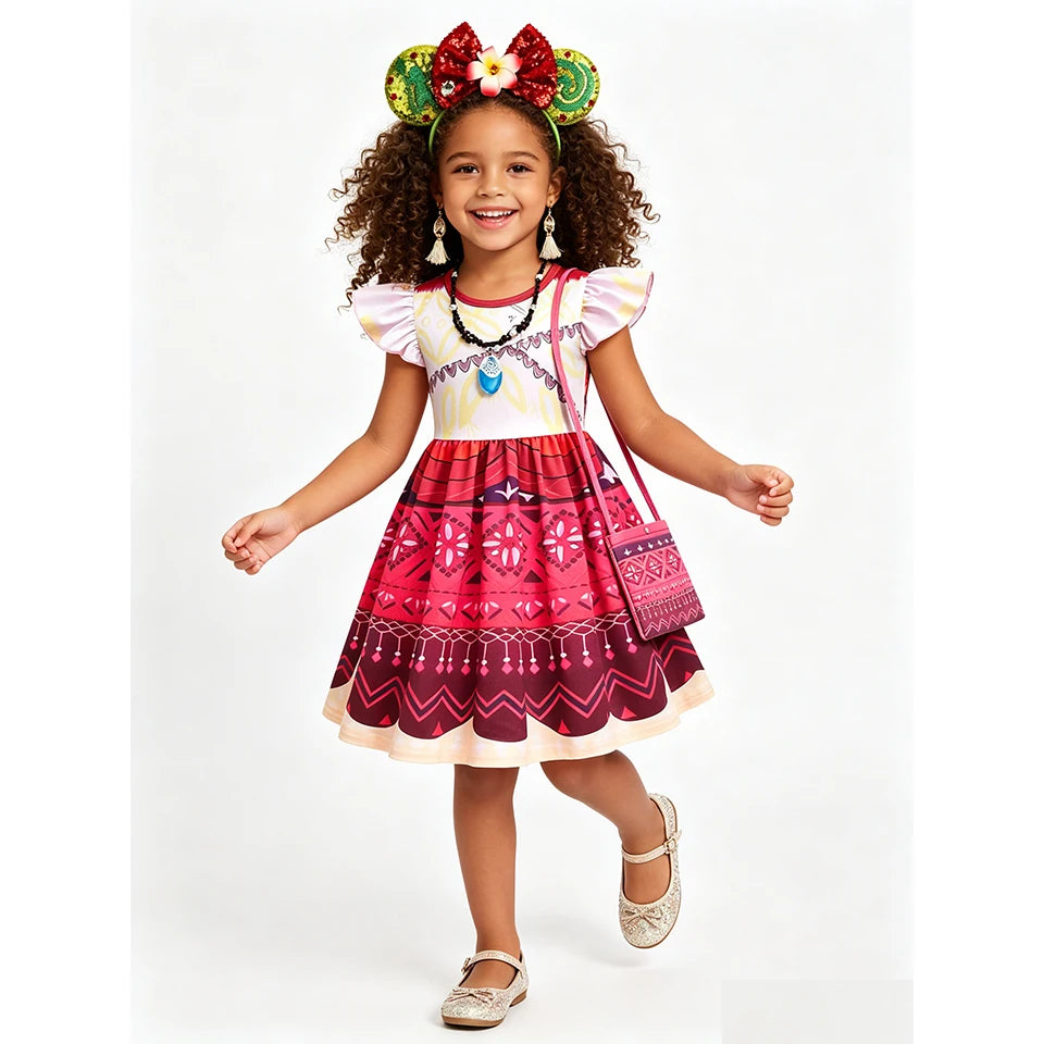 Princess Moana Little Girl Fancy Dress Halloween Cosplay Book Week Children's Costume
