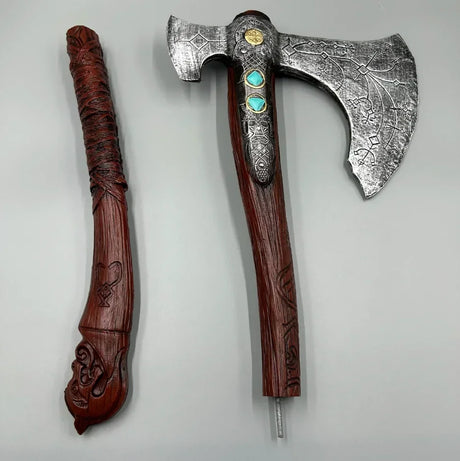 God of War Game Rubber Cosplay Props Guardian Shield Axes Blades Katana Sword