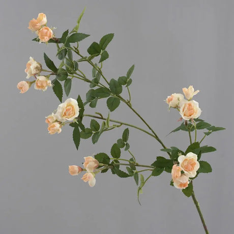 Mini Rose Artificial Long Branch Faux Flower Silk Roses