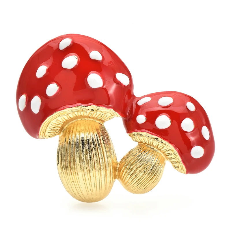 Mushroom Brooch
