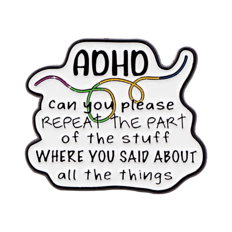 "On/Off Switch" Enamel Pin ADHD Awareness Lapel Pins Badge
