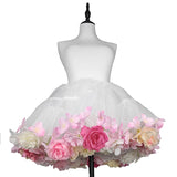 Handmade Flower Bomb Lolita Petticoat Skirt