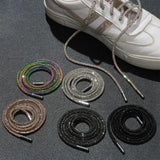 One Rhinestone Shoelace Casual Sneakers Round Shoe Laces Rainbow Diamond Cross Braiding 100/120/140/160CM
