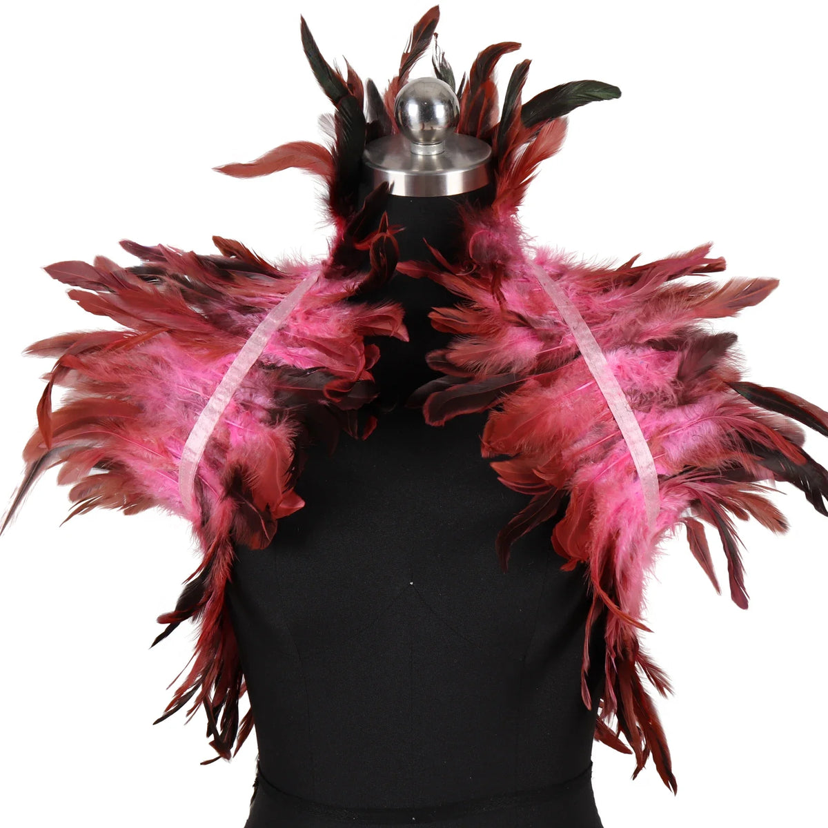 Feather Shoulder Epaulettes Festival Rave Wear