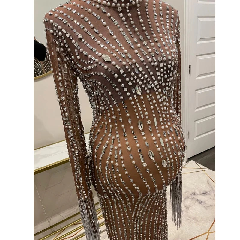 Dazzling Maternity Dress for Pregnancy Photo Shoot Gown