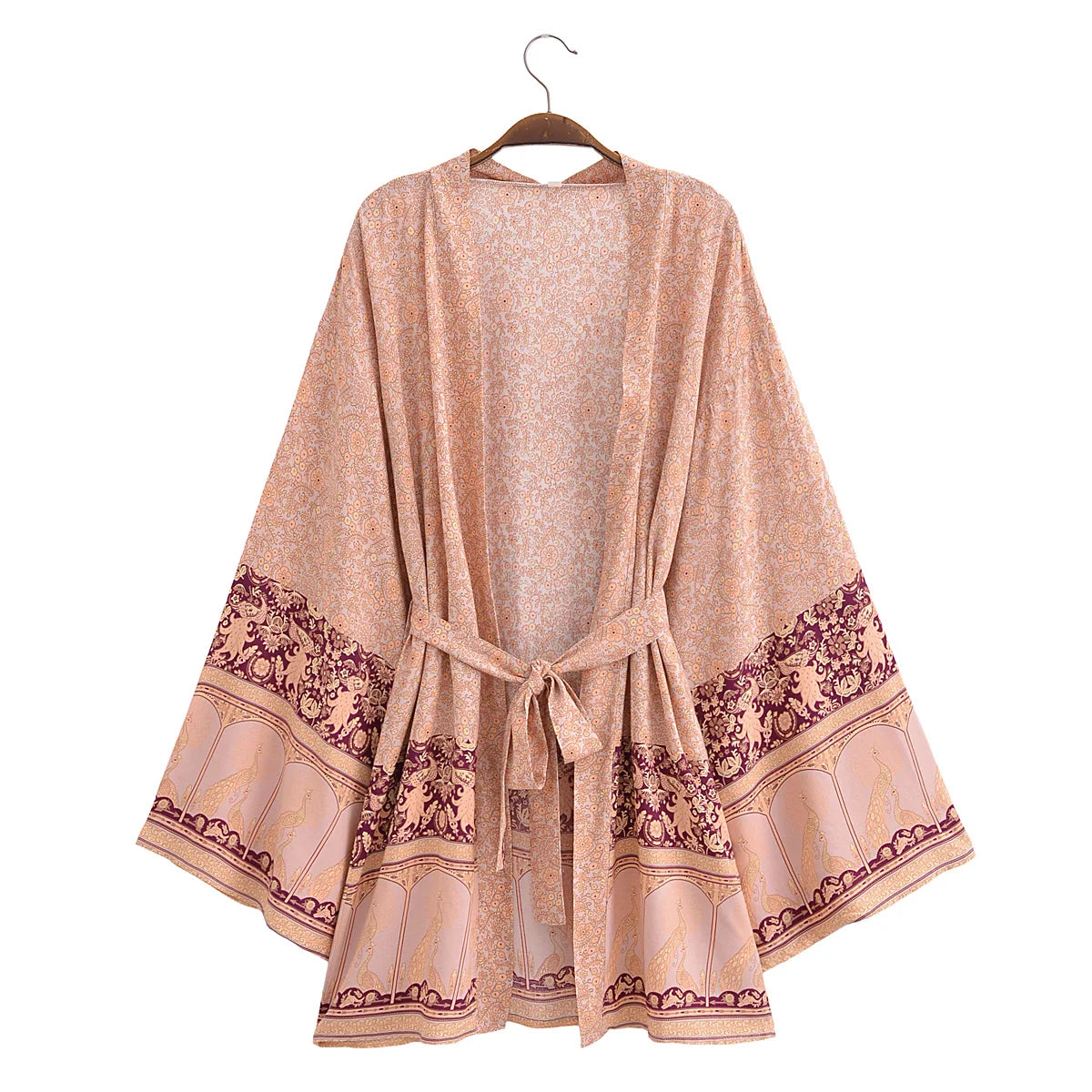 Boho Cover Ups Short Kimono