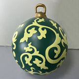 60cm Outdoor Christmas Inflatable Baubles PVC Giant Xmas Balls Decorations Toy Ball