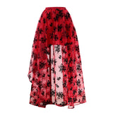 Gothic Tulle Skirt Steampunk Floral Lace