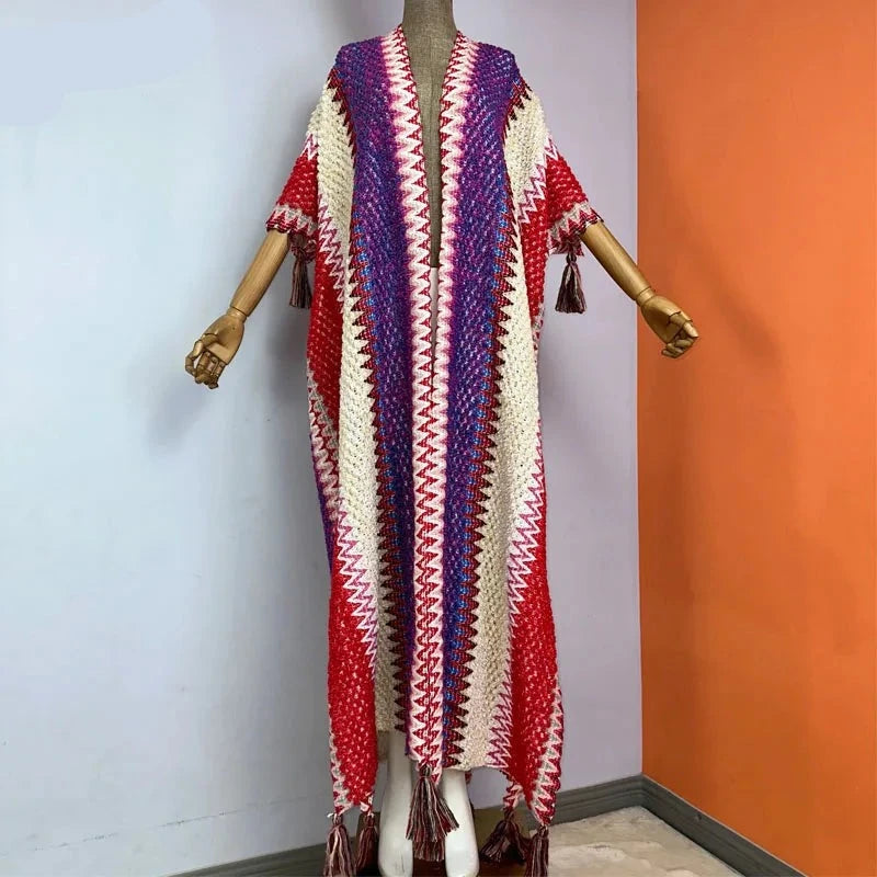 Huggelicious Tassel Knitted Long Cardigans 30 Colours