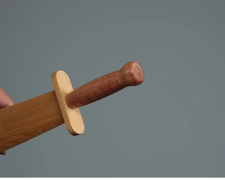Solid Wooden Sword Children's Imaginative Play Toy LARP