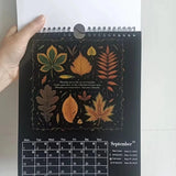 2027 Dark Forest Lunar Wall Calendar 12-Month Moon Phases