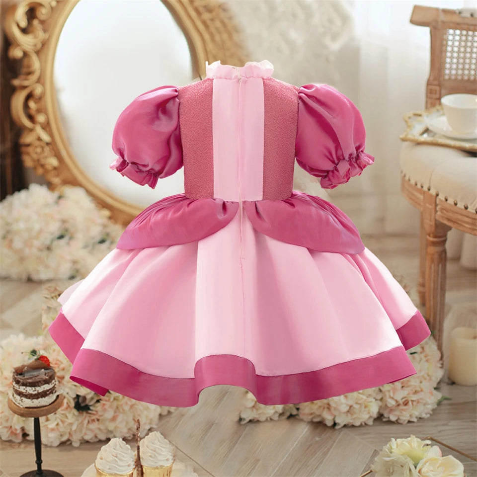 Toddler Princess Alice Belle Jasmine Mermaid Dress Baby Halloween Cosplay Costume