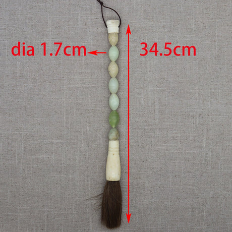 Decorative Pearl and Stone Calligraphy Artist Brushes