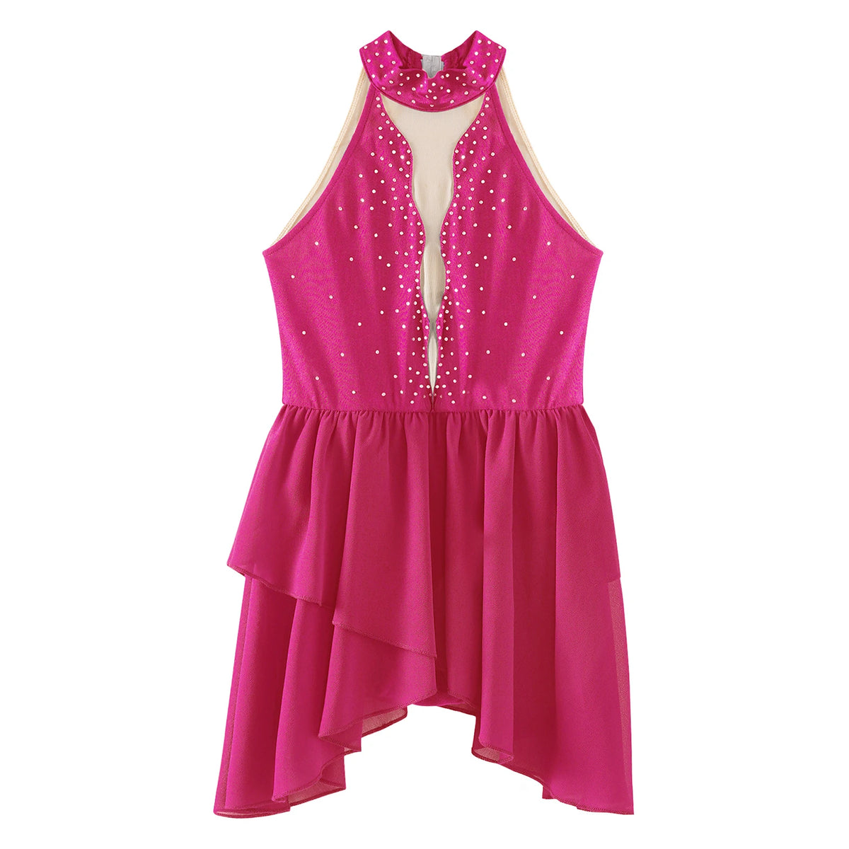 Girls Ballet Leotard Figure Ice Skating Dancewear Stage Costume