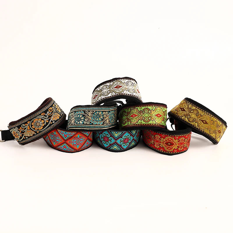 Italian Ribbon Soft Comfortable Extra Wide Collars for Dogs Pet Accessories