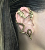 Dragon Left Stud Earring Ear Cuff