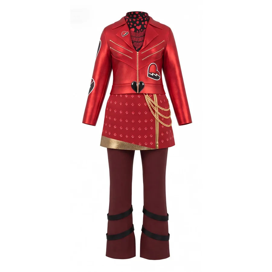 Red Descendants Wicked Wonderland Cosplay Set Halloween Costume