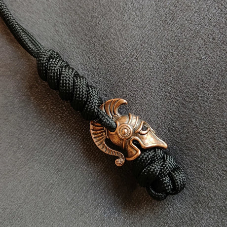 Warriror Helmets Paracord Beads Lanyard Dreadlock Beard Bead