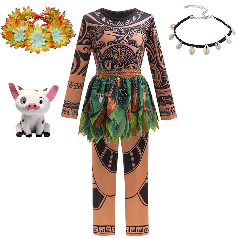 Moana and Maui Dress Ups Halloween Childrens Costumes