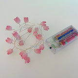 2m 20LED Tulip Flowers String Lights Fairy Twinkle Hanging LED String Lamp