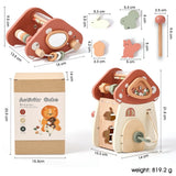 Mushroom Busy Box Baby Montessori Musical Wooden Toys Educational Percussion Toys