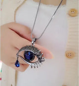 Blue Eye Tear Drop Necklace