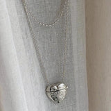 Heart Shape Mini Bag Pendant Necklace Long Crossbody Sweater Chain