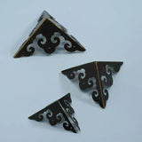 Sets of Four Antique Iron Corner Furniture Hardware
