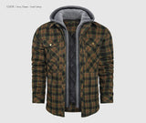 Woodsman Cotton Plaid Hooded Jacket Thick Warm Winter Plaid Shirts