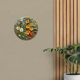 Spring Wildflowers Of Alaska 2D Printed Circular Metal Decorative Sign