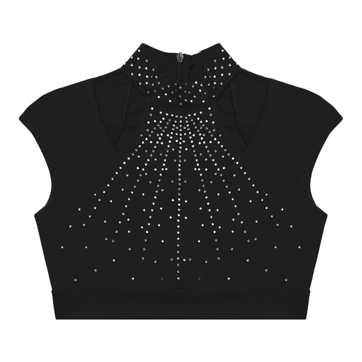 Girls Dance Crop Tops Figure Skating Modern Dance Gymnastics Stage Performance