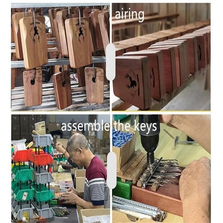 Kalimba Thumb Piano 17 Keys Mahogany Wood Musical Instrument