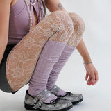 Sweet Sakura Lace Fish Net Stockings Pantyhose