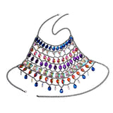 Gem Patchwork Festival Halter Tops Party Crop Top