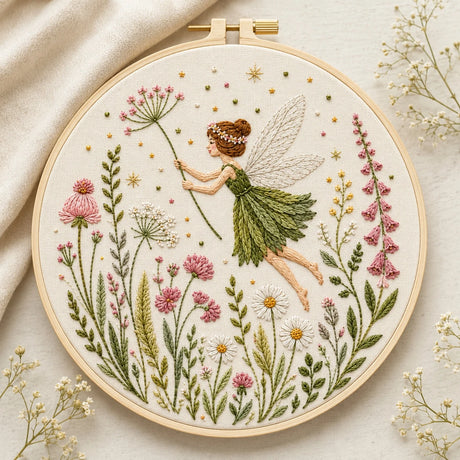 Flower Fairy DIY Embroidery Kit for Beginners