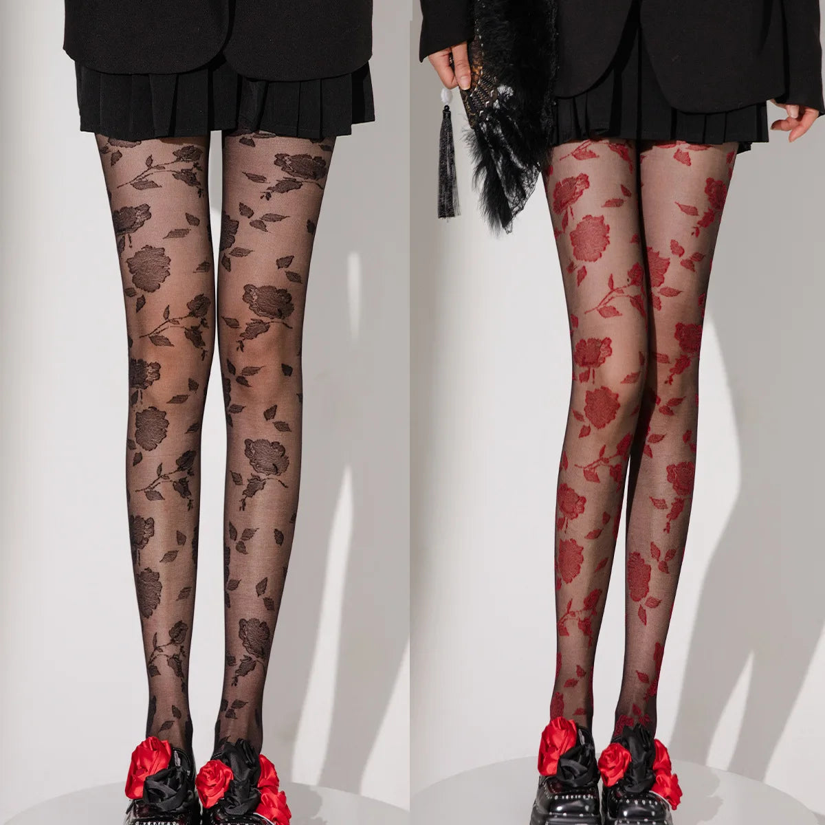 Vintage Rose Pantyhose