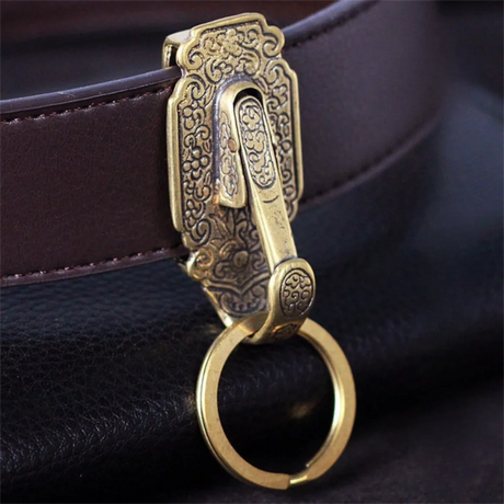 Fancy Pants Brass Keychain Belt Hook