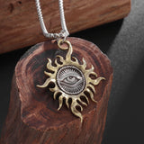 All Seeing Eye Sun God Necklace Amulet Jewellery