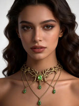 Forest Fairy Magic Elven Branch Choker Collar Necklace