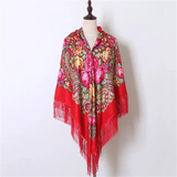 Babushka Shawl Large Fringed Scarves 160*160cm
