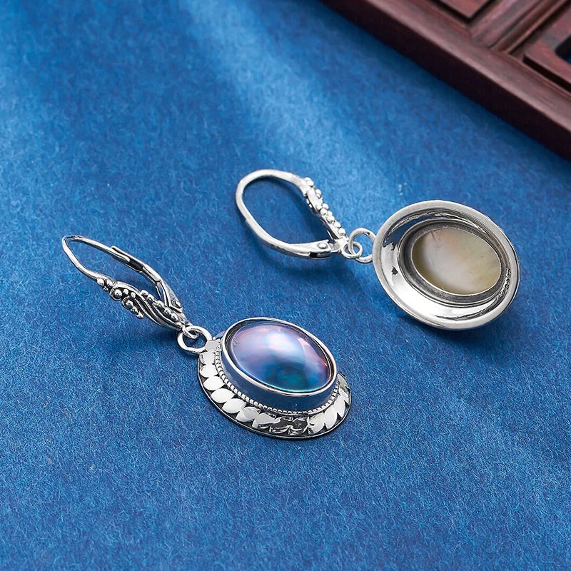 Ursula's Pearl S925 Sterling Silver Drop Earrings