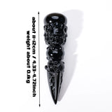1PC Natural Obsidian "Jin Gangchu" Crystal – Healing Stone Feng Shui Divination & Home Decor Ornament