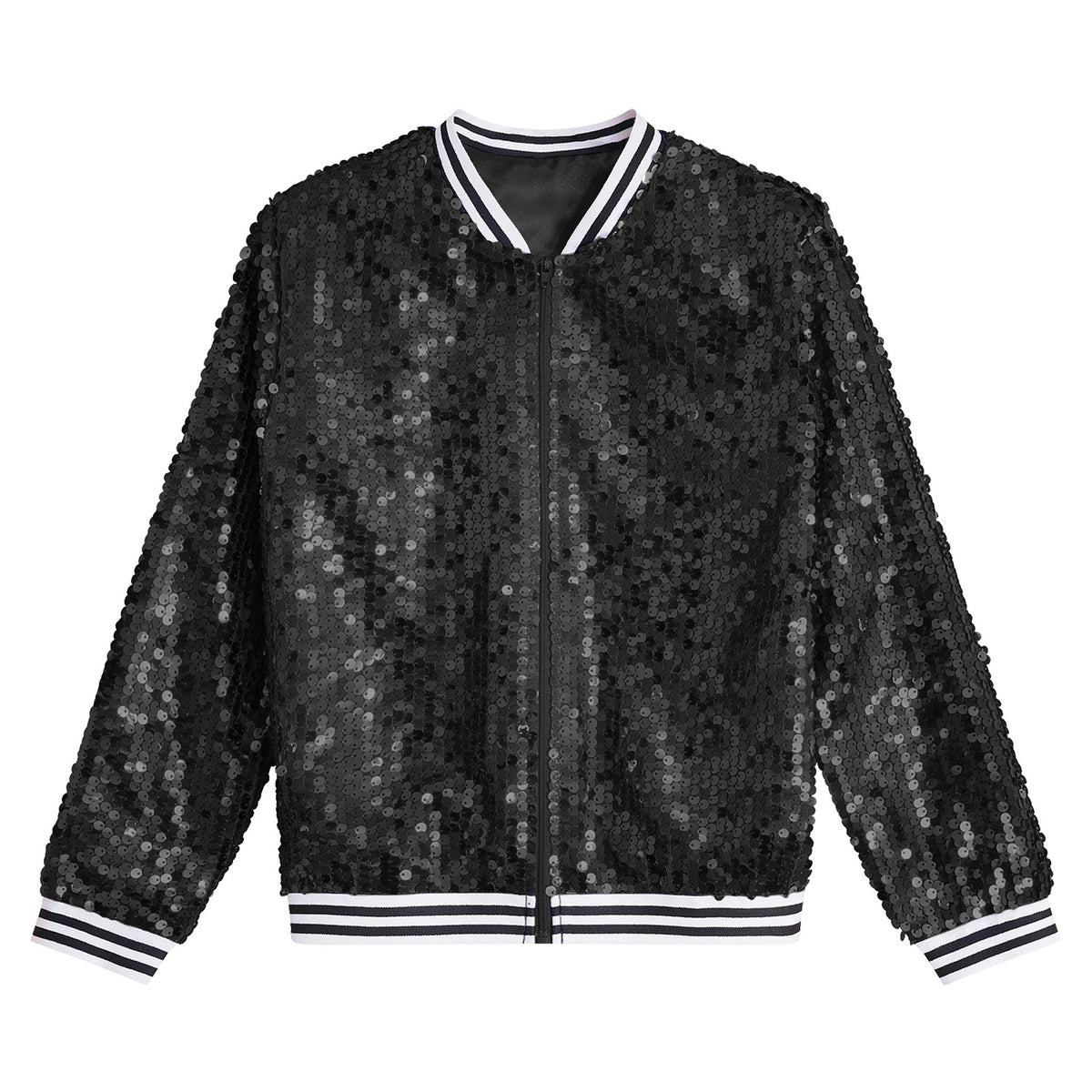 Kids Girls Sequinned Dance Bomber Jackets