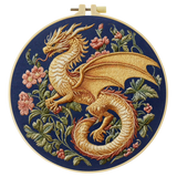 Golden Dragon DIY Embroidery Kit for Beginners